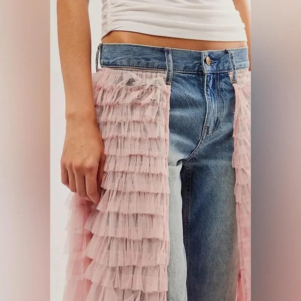 Free People We The Free Pirouette Jeans 28 New - Picture 3 of 7